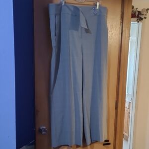 Calvin Klein Light Gray Wide Leg Pants